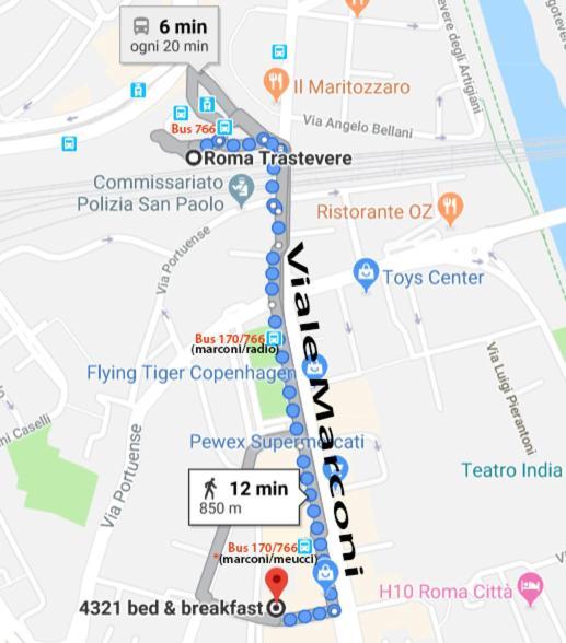 4321 B&B Stazione Trastevere Rome Luaran gambar
